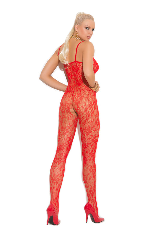 Back view of Rose Lace Bodysuit - Touchlace