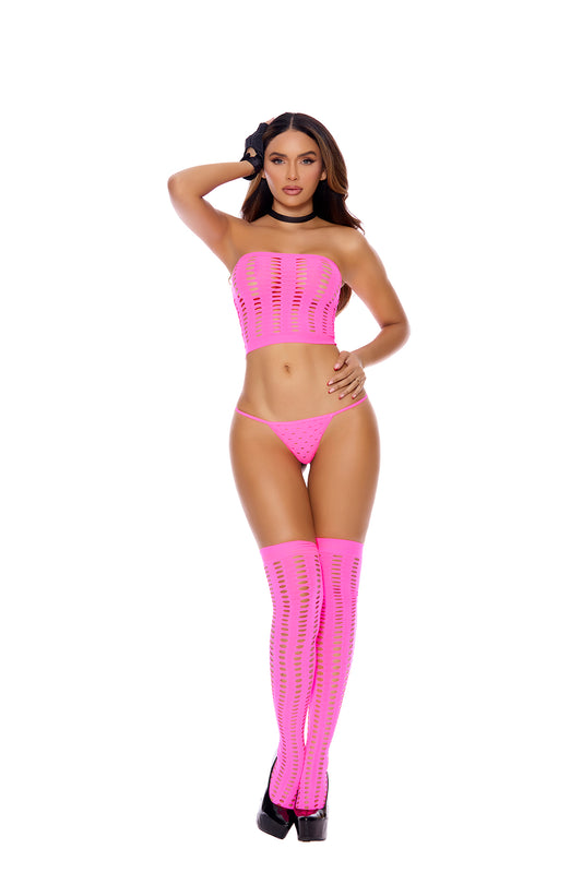 Opaque Bandeau Top Set - Touchlace